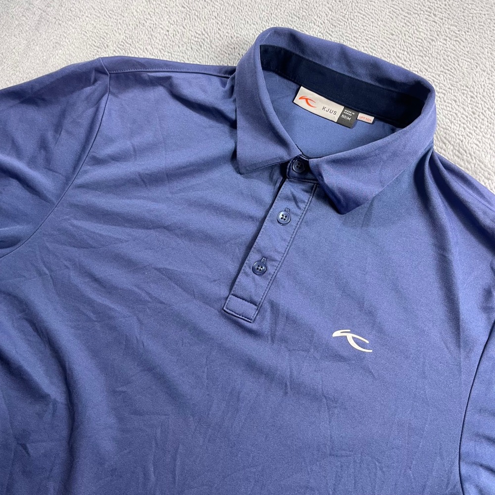KJUS Mens Blue Short Sleeve Golf Polo Shirt UPF 50+ Size 50 M